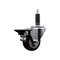 Service Caster 3'' Maroon Poly Swivel 1'' Expanding Stem Caster with Brake SCC-EX20S314-PPUB-MRN-PLB-1 - alternate 1